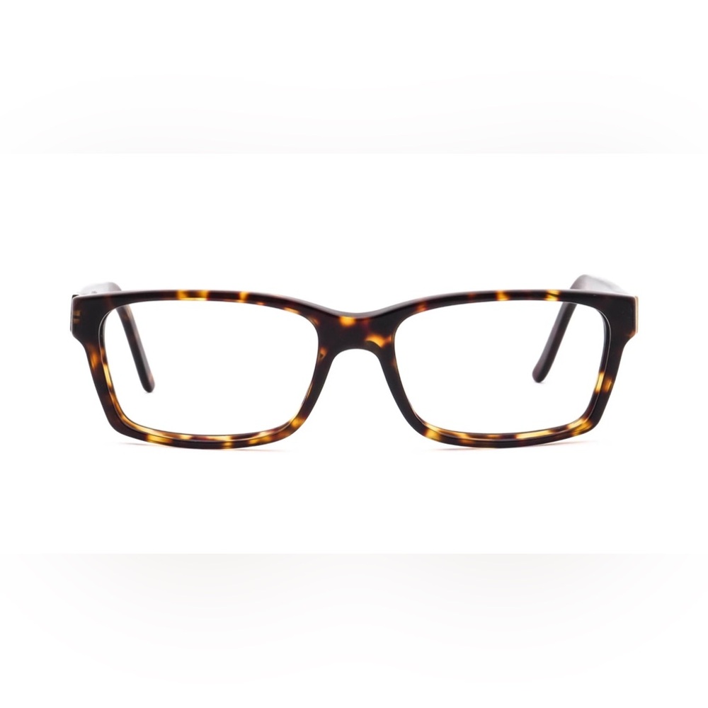 Burberry Tortoiseshell Brown Rectangular Acetate Glasses
